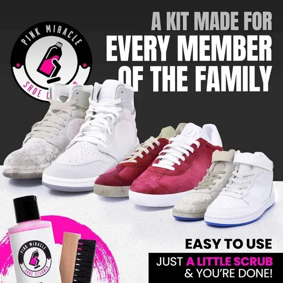 Ultimate Sneaker Cleaning Kit - Restore Suede, Leather & Fabric Shoes with Ease